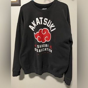 Naruto Akatsuki Shinobi Organization, Sweatshirt, Black, XL size. Pre owned